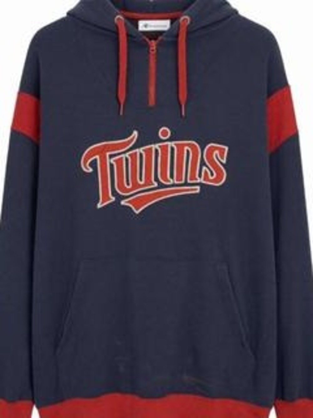 Majestic Navy Red Men's Twins Hoodie Mens 3XT Navy/Red